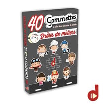 40 GOMMETTES : DRÔLES DE METIERS