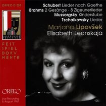 Lieder de Schubert, Brahms, Mousorgski, Tchaikovski