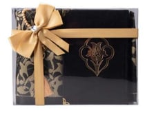 Moyen coffret noir : Coran/tapis/tasbih