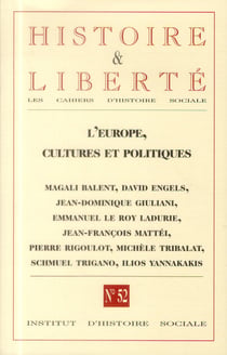 Revue histoire et liberte n.52 - l'europe, cultures et politiques