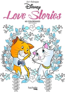 Art-therapie - disney love stories - mini blocs coloriages