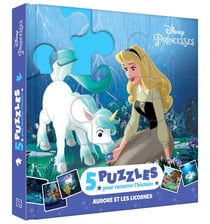 LA BELLE AU BOIS DORMANT - Mon Petit Livre Puzzle - 5 puzzles 9 pièces - DISNEY PRINCESSES