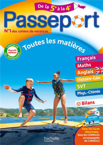 Passeport : Toutes les matières - De la 5e à la 4e