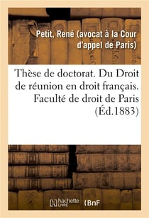 These de doctorat. des assemblees legislatives a rome en droit romain - du droit de reunion en droit