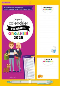 Le petit calendrier mensuel organisé (édition 2025)