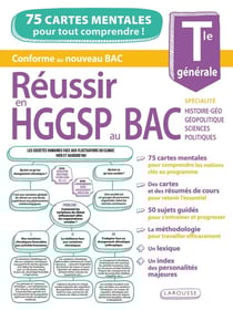 Réussir en HGGSP au bac - Terminale générale - 75 cartes mentales pour tout comprendre !