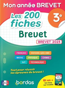 Mon année brevet : les 200 fiches brevet - toutes les matières - 3e (édition 2023)