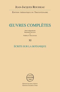 Oeuvres complètes t.11 - écrits sur la botanique