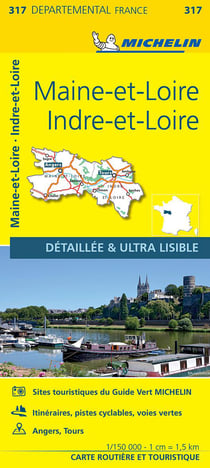 Cartes départementales n.317 : Maine-et-Loire, Indre-et-Loire