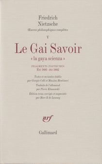 Le gai savoir - fragments posthumes (ete 1881 ete 1882)