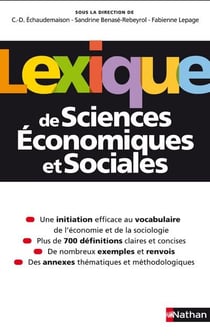 Lexique de sciences économiques et sociales