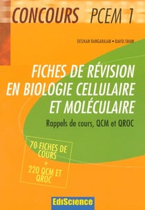 Fiches de revision en biologie cellulaire et moleculaire pcem - rappel de cours qcm et qroc corriges
