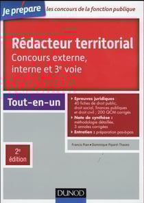 Je prépare - rédacteur territorial - concours externe, interne et 3e voie - tout-en-un (2e édition)