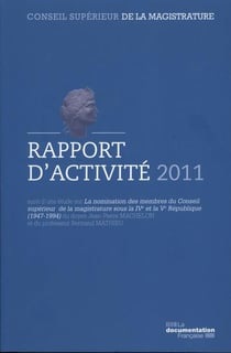 Rapport d'activité 2011 du conseil supérieur de la magistrature