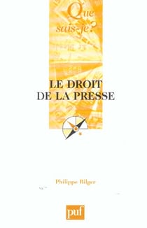 Le droit de la presse