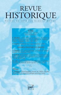 Revue historique n.656 : affaires, politique et procès