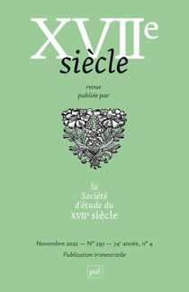 REVUE XVIIIE SIECLE n.297 : un pôle stratégique su XVIIe siècle : la Poméranie (édition 2022)