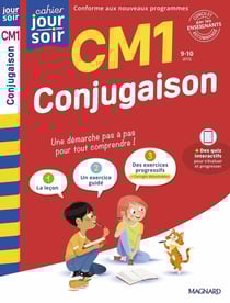 Cahier du jour / cahier du soir : Conjugaison : CM1 - Conçu et recommandé par les enseignants