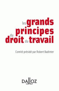 Les grands principes du droit du travail (1re édition)