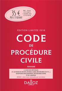 CODE DE PROCEDURE CIVILE 2018 ANNOTE