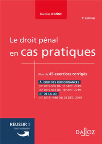 Le droit pénal en cas pratiques
