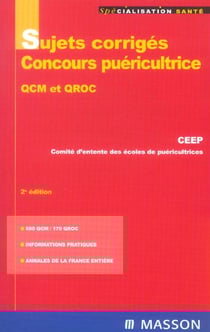 Sujets corriges, concours puericultrices - qcm et qroc (2e edition)