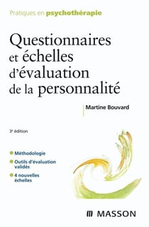 Questionnaires et échelles d'évaluation de la personnalité (3e édition)