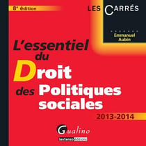 L'essentiel du droit des politiques sociales (8e édition)