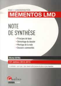 Note de synthèse (13e édition)