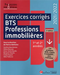 Exercices corrigés BTS professions immobilières (3e édition)