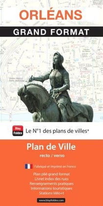 Orléans : plan de ville - grand format