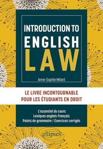 Introduction to english law : le livre incontournable pour les étudiants en droit
