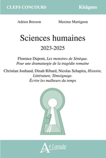 Sciences humaines 2023-2025 : Florence Dupont, les monstres de Sénèque - pour une dramaturgie de la tragédie romaine