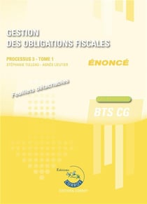 Gestion des obligations fiscales t.1 : énoncé