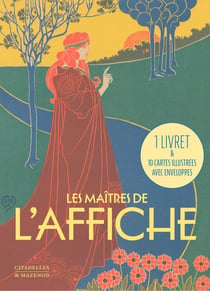 Les maîtres de l'affiche : 1 livret & 10 cartes illustrées avec enveloppes