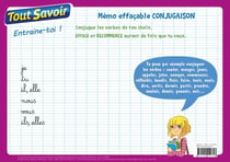 Tout savoir : mémo effaçable conjugaison cycle 3