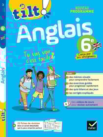 Tilt ! Tome 3 : Anglais - 6e - Ton cahier d'entraînement pour progresser facilement
