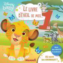 Disney Baby : le livre d'éveil de mes... 1 an : où sont les animaux ?