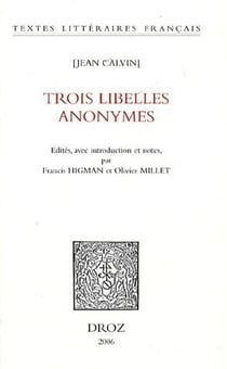 Trois libelles anonymes