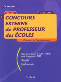 Concours externe de professeur des ecoles - session 2002