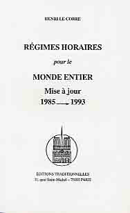 Regimes horaires pour le monde