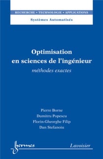 Optimisation en sciences de l'ingénieur. Méthodes exactes : Méthodes exactes