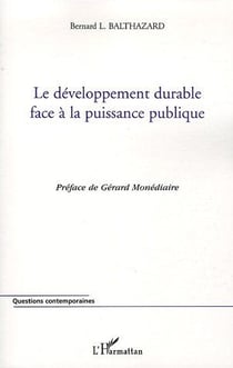 Le developpement durable face a la puissance publique