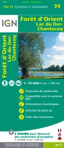 Top75039 Foret D'Orient/Lac Du Der 1/75.000