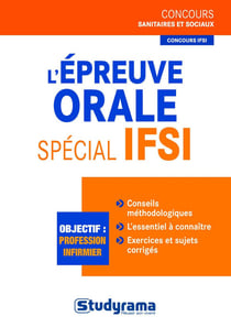 L'épreuve orale spécial IFSI - épreuve catégorie B