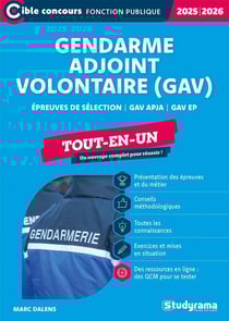Gendarme adjoint volontaire (GAV) : Tout-en-un (édition 2025/2026)
