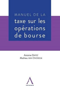 MANUEL DE LA TAXE SUR LES OPERATIONS DE BOURSE