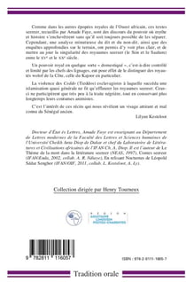 La route du pouvoir en pays seereer - de l'ancêtre-arbitre au chevalier gelwaar