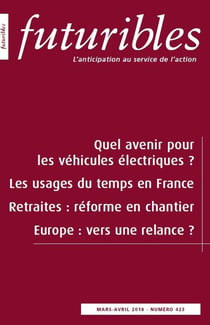Futuribles 423, mars-avril 2018.  Quel avenir pour les véhicules électriques ? : Les usages du temps en France