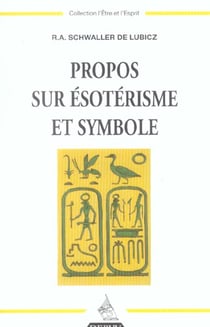 Propos sur ésoterisme et symbole